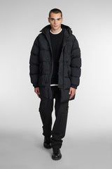 Stone Island Puffer In Black Polyamide - Men - Piano Luigi