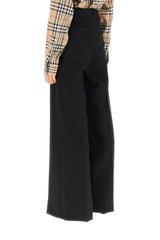 Burberry Wool Trousers With Slit - Women - Piano Luigi