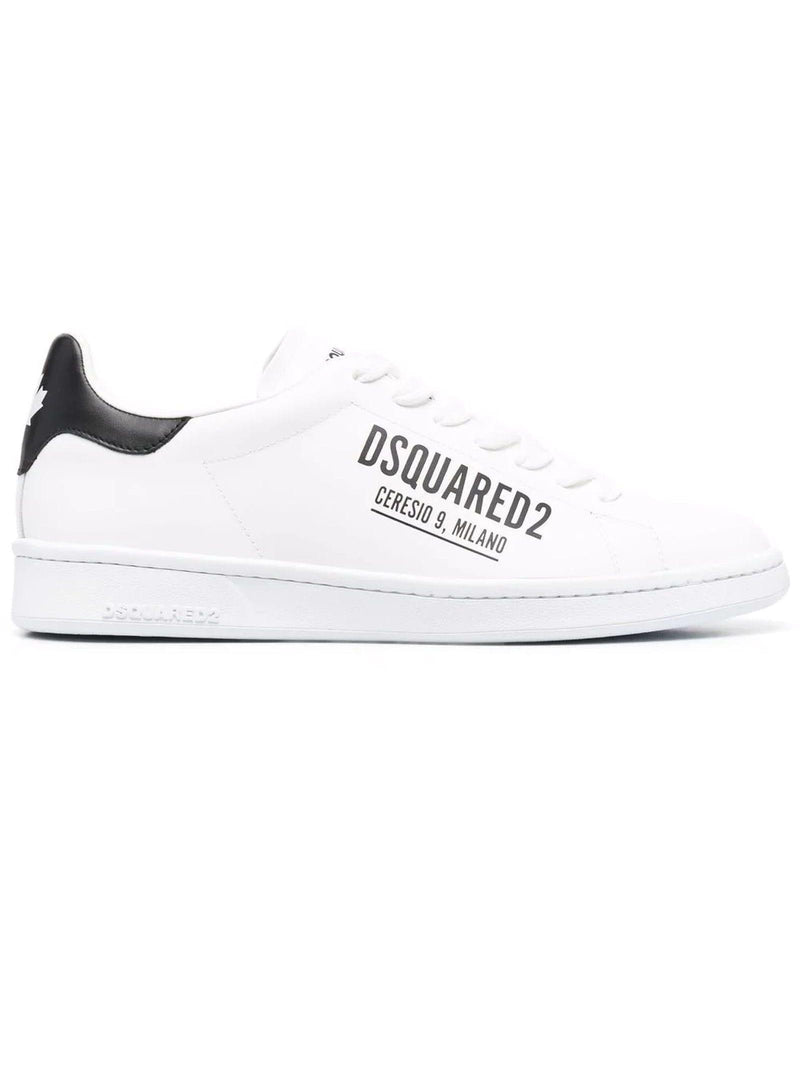 Dsquared2 White Calf Leather Sneakers - Men - Piano Luigi