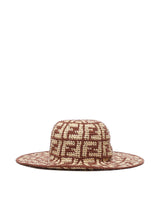 Fendi Multicolor Raffia Ff Hat - Women - Piano Luigi