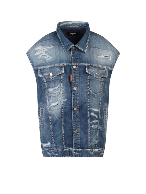 Dsquared2 Vest Jean Jacket - Women - Piano Luigi