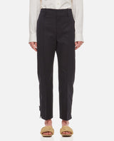 Bottega Veneta Slim Leg Cotton Twill Trousers - Women - Piano Luigi