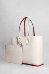 Christian Louboutin Cabata Small Tote In Rose-pink Leather - Women - Piano Luigi