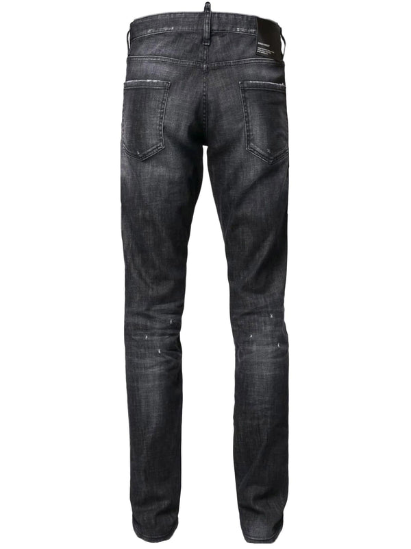 Dsquared2 Black Denim Stretch-cotton Jeans - Men - Piano Luigi