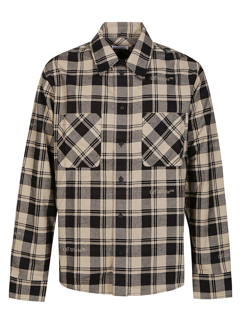 Off-White Check Flann Shirt - Men - Piano Luigi