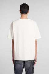 Balmain T-shirt In Beige Cotton - Men - Piano Luigi