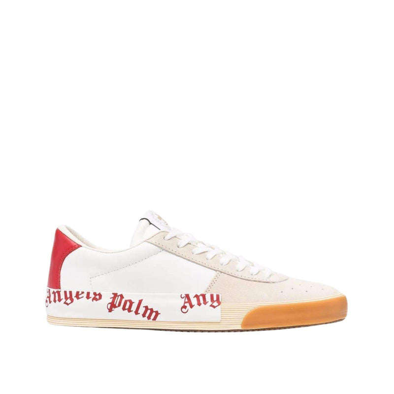 Palm Angels Leather Logo Sneakers - Men - Piano Luigi