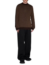 Balmain Mini Monogram Wool Sweater - Men - Piano Luigi