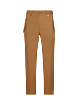 Fendi Logo-embroidered Cigarette Pants - Men - Piano Luigi