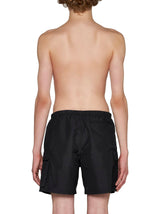 Off-White Black Swimsuit With Belt - Men - Piano Luigi