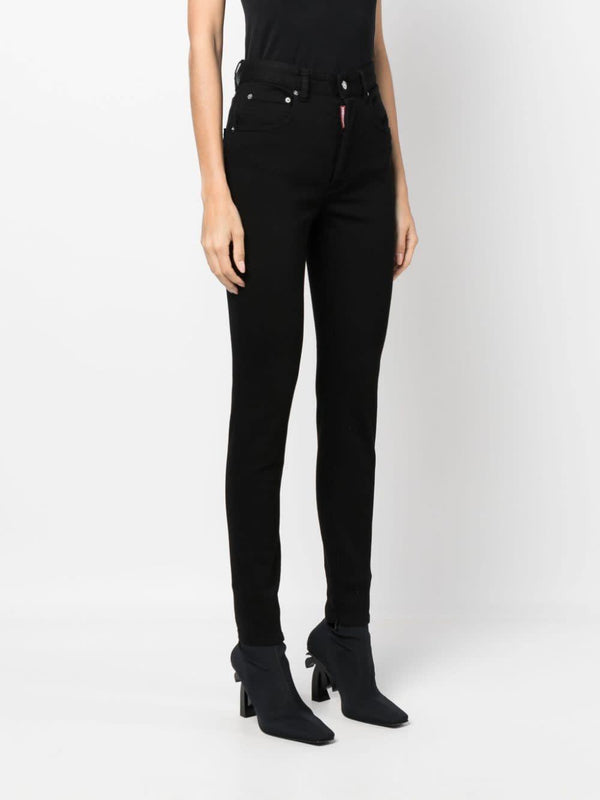 Dsquared2 Dyed High Waist Twiggy Jeans - Women - Piano Luigi