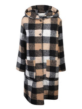 Woolrich Checked Long-sleeved Coat - Women - Piano Luigi