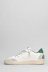 Golden Goose Ball Star Sneakers In White Suede And Leather - Men - Piano Luigi