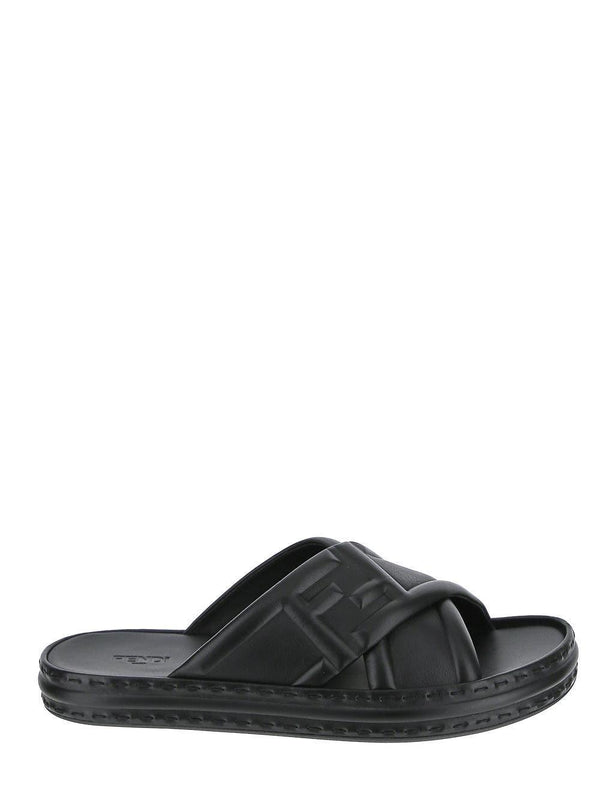 Fendi Black Slides - Men - Piano Luigi