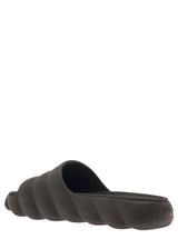 Moncler lilo Black Slides In Quilted Rubber Woman - Women - Piano Luigi
