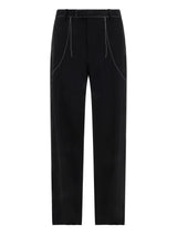 Off-White Tailored Straight Leg Trousers In Black - Men - Piano Luigi