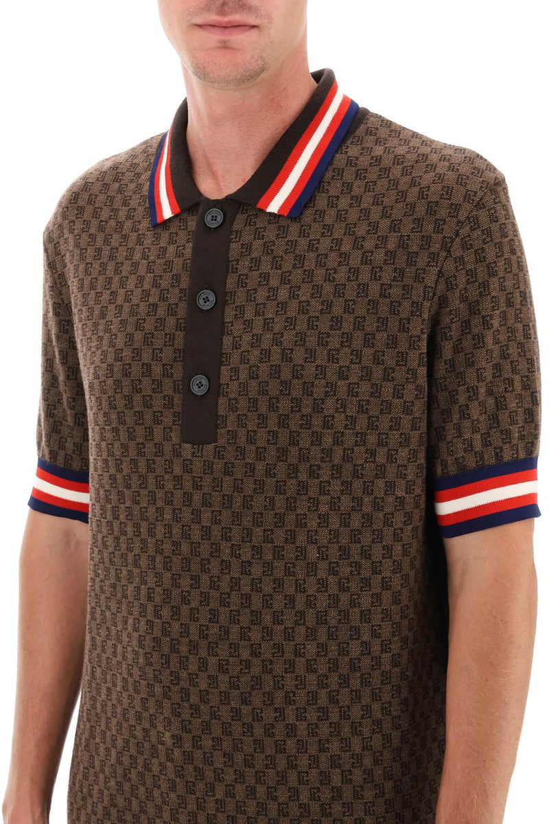 Balmain Polo In Brown Wool - Men - Piano Luigi