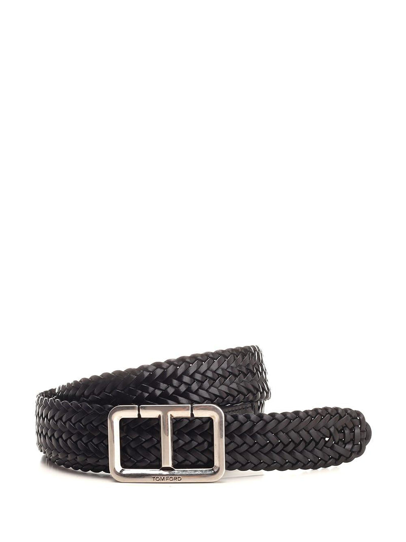 Tom Ford t Belt In Woven Leather - Men - Piano Luigi