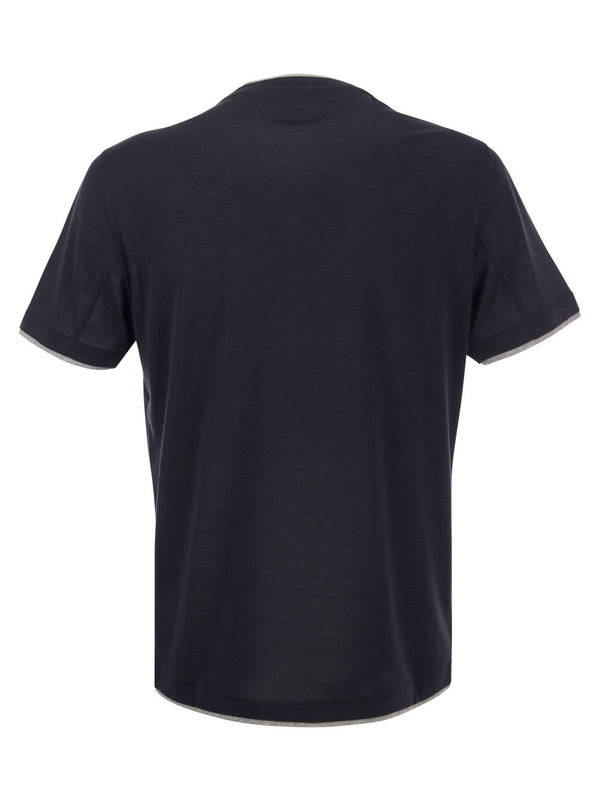 Brunello Cucinelli Silk And Cotton T-shirt - Men - Piano Luigi