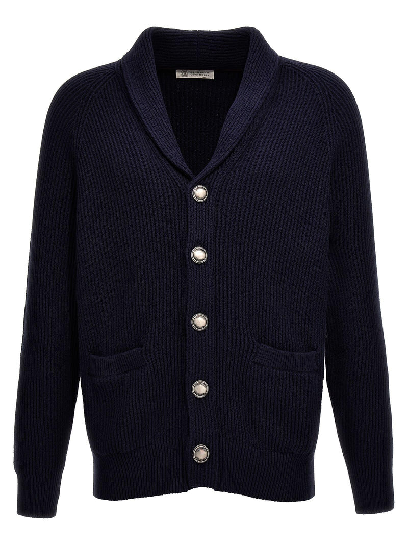 Brunello Cucinelli Logo Buttons Cardigan - Men - Piano Luigi