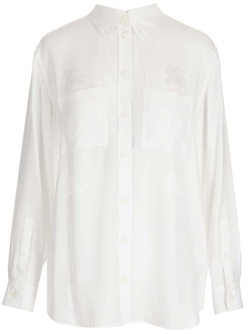 Burberry Oversied Silk Shirt - Women - Piano Luigi