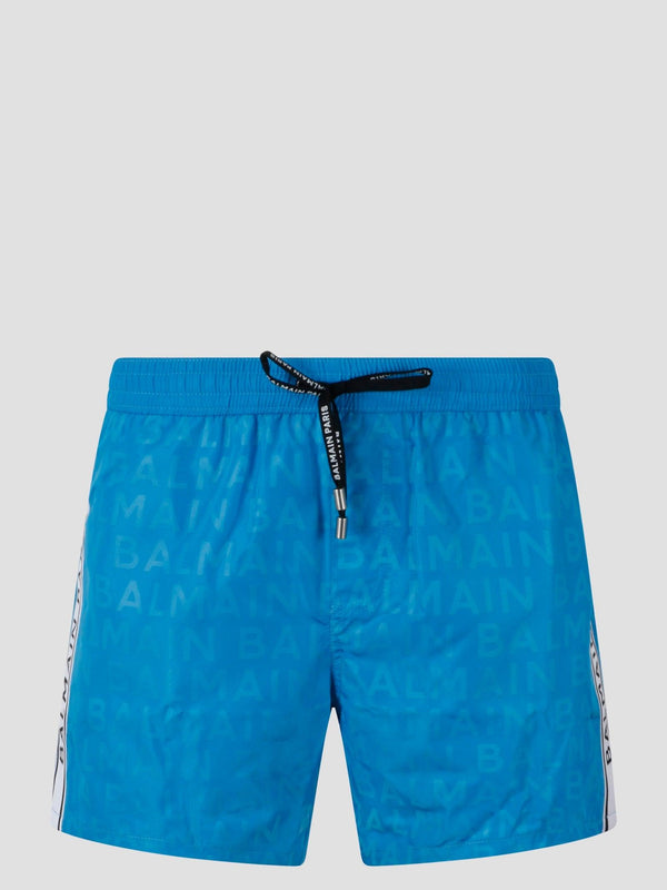 Balmain Logo Swim Shorts - Men - Piano Luigi