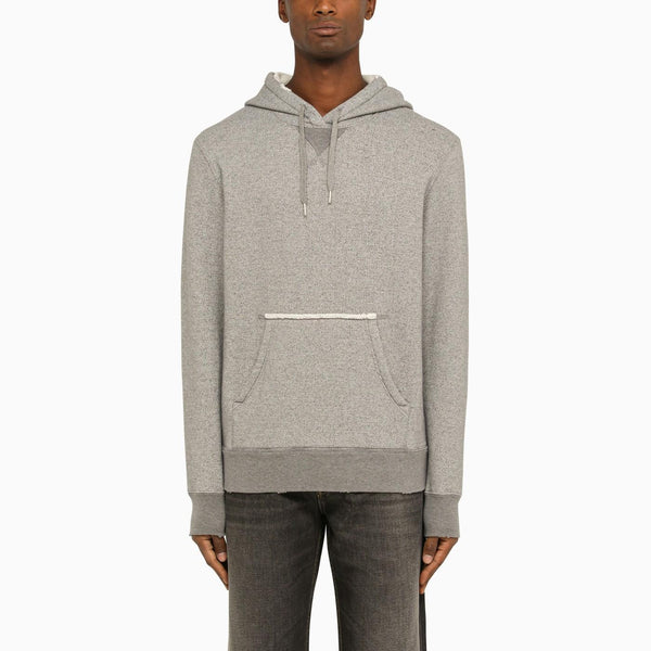 Golden Goose Grey Cotton Hoodie - Men - Piano Luigi