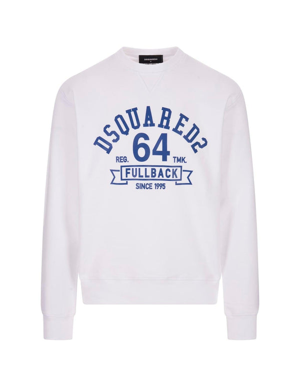 Dsquared2 D2 Cool Sweatshirt In White - Men - Piano Luigi