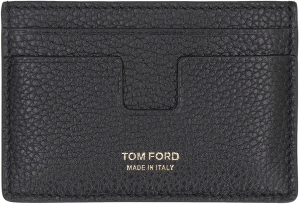 Tom Ford Leather Card Holder - Men - Piano Luigi