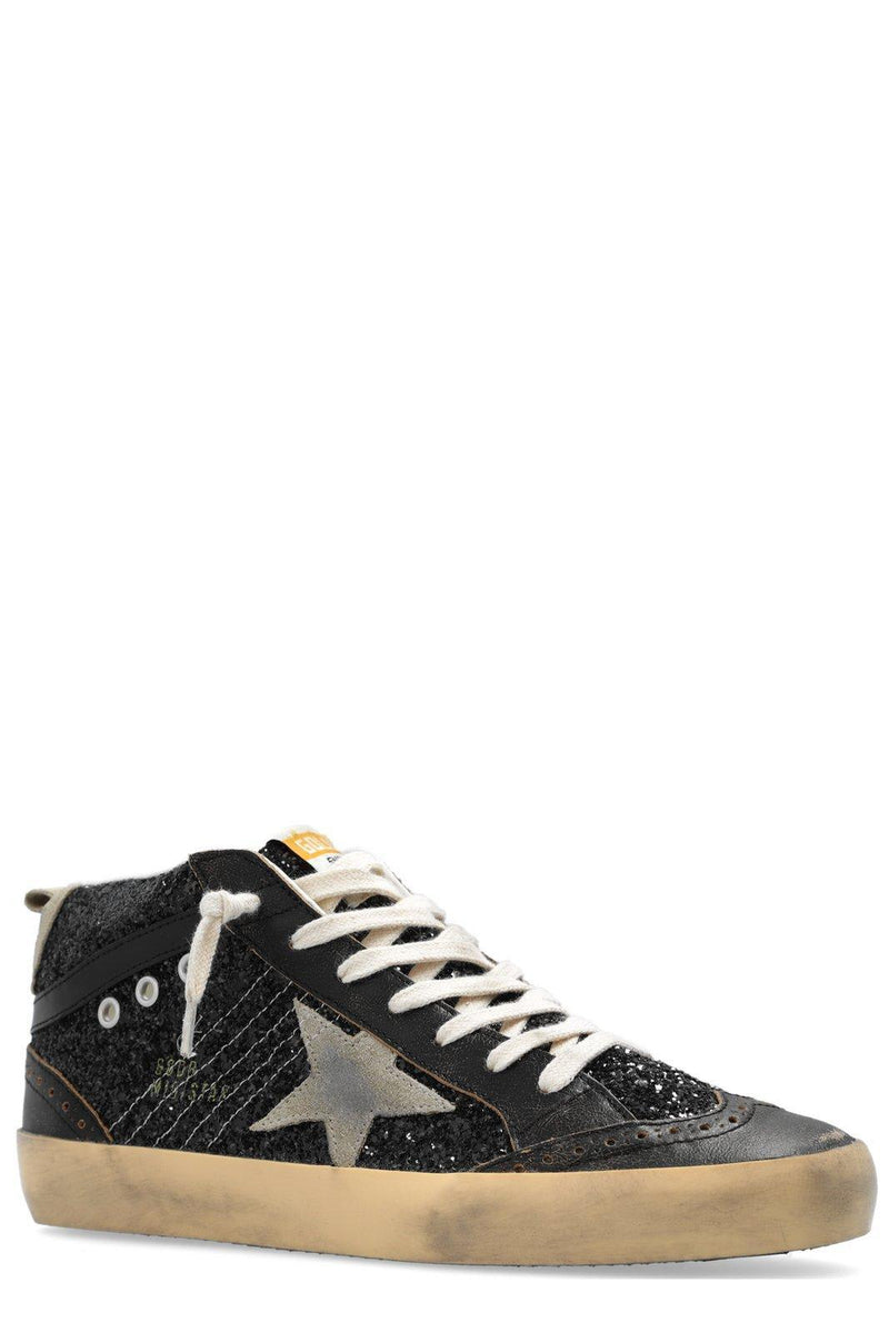 Golden Goose Gg Mid Star Sequinned Lace-up Sneakers - Women - Piano Luigi