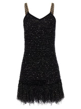 Balmain Fringed Lurex Tweed Dress - Women - Piano Luigi