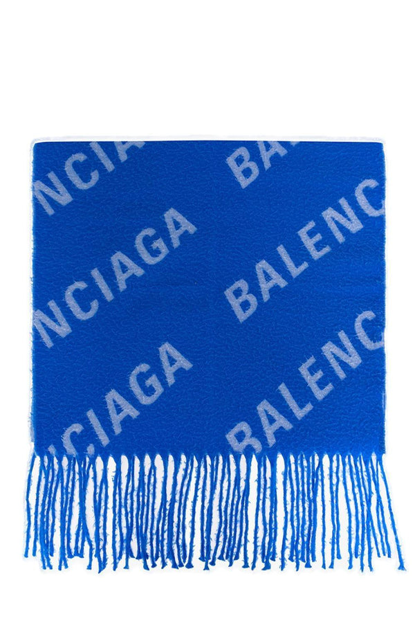 Balenciaga All-over Logo Embroidered Scarf - Men - Piano Luigi