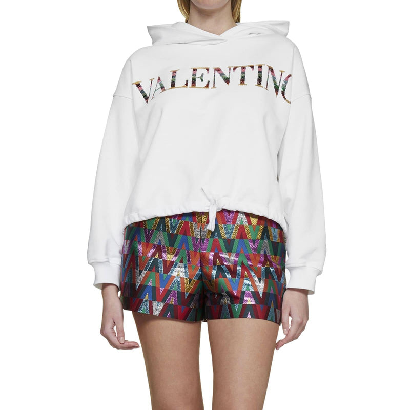 Valentino Cotton Logo Sweatshirt - Women - Piano Luigi