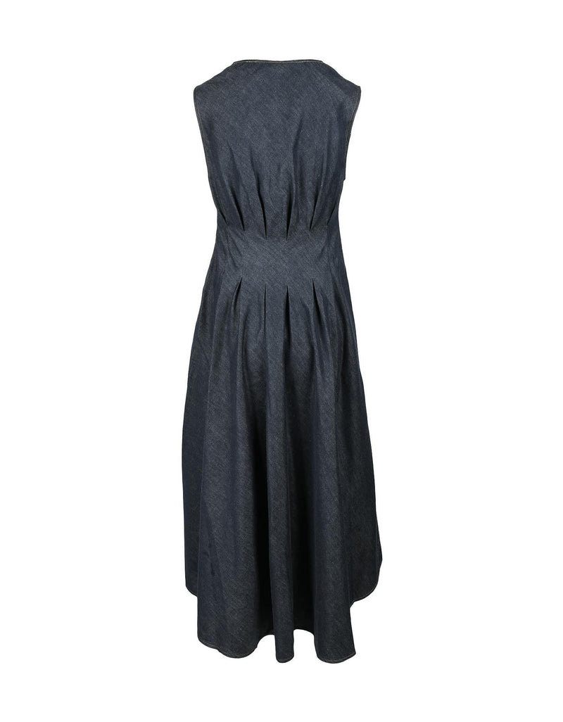 Brunello Cucinelli Womens Blue Dress - Women - Piano Luigi