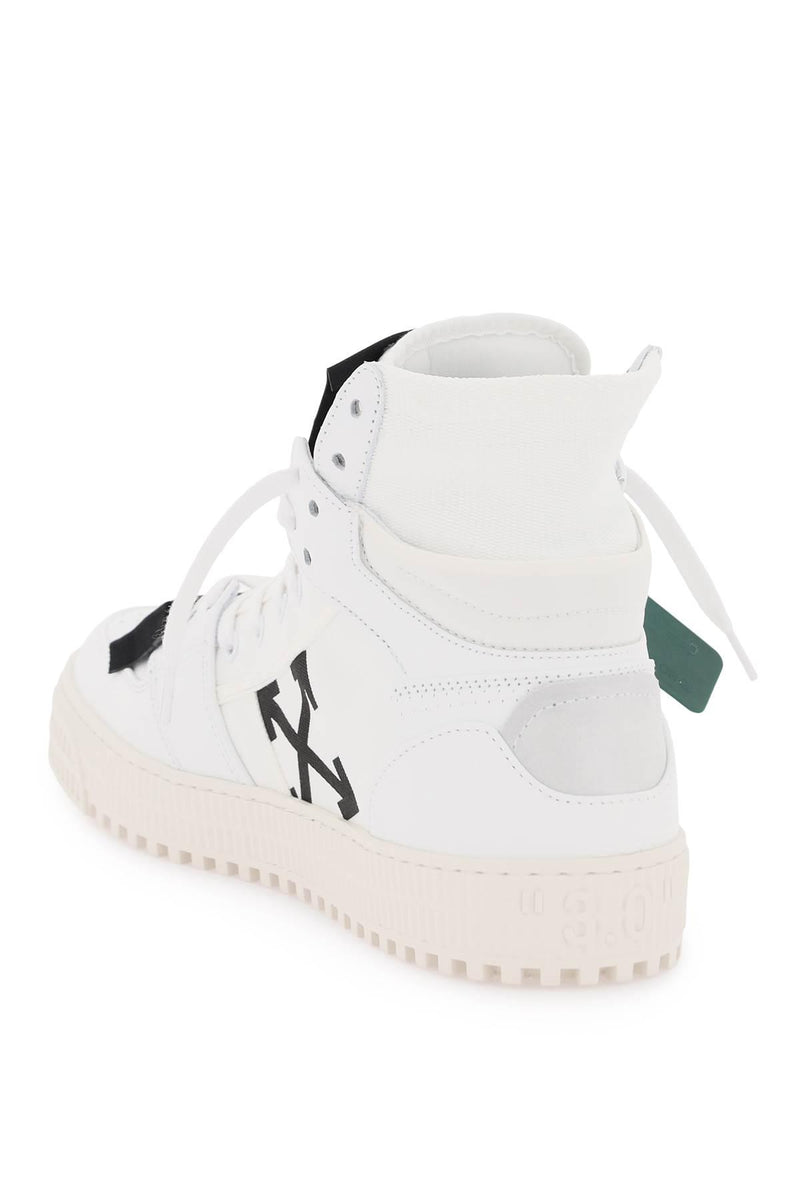 Off-White 3.0 Off-court Leather High-top Sneakers - Men - Piano Luigi