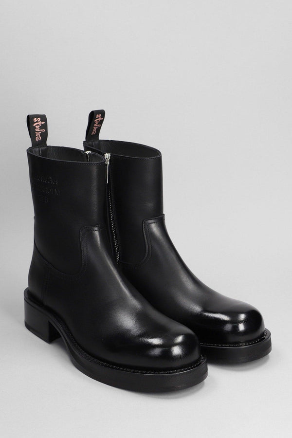 Acne Studios Ankle Boots In Black Leather - Men - Piano Luigi