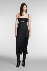 Acne Studios Dress In Black Acetate - Women - Piano Luigi