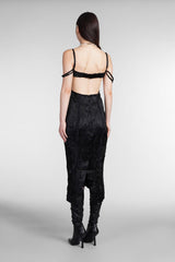 Acne Studios Dress In Black Acetate - Women - Piano Luigi