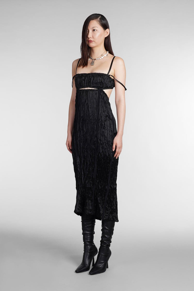 Acne Studios Dress In Black Acetate - Women - Piano Luigi