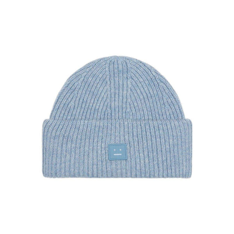 Acne Studios Face Logo Patch Rib-knit Beanie - Men - Piano Luigi