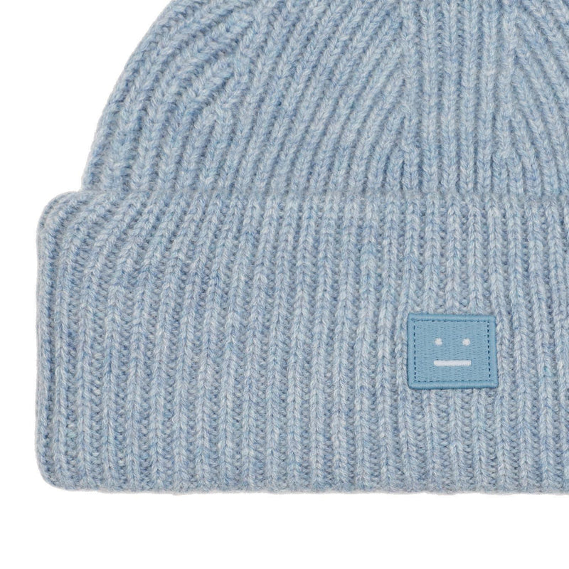 Acne Studios Face Logo Patch Rib-knit Beanie - Men - Piano Luigi