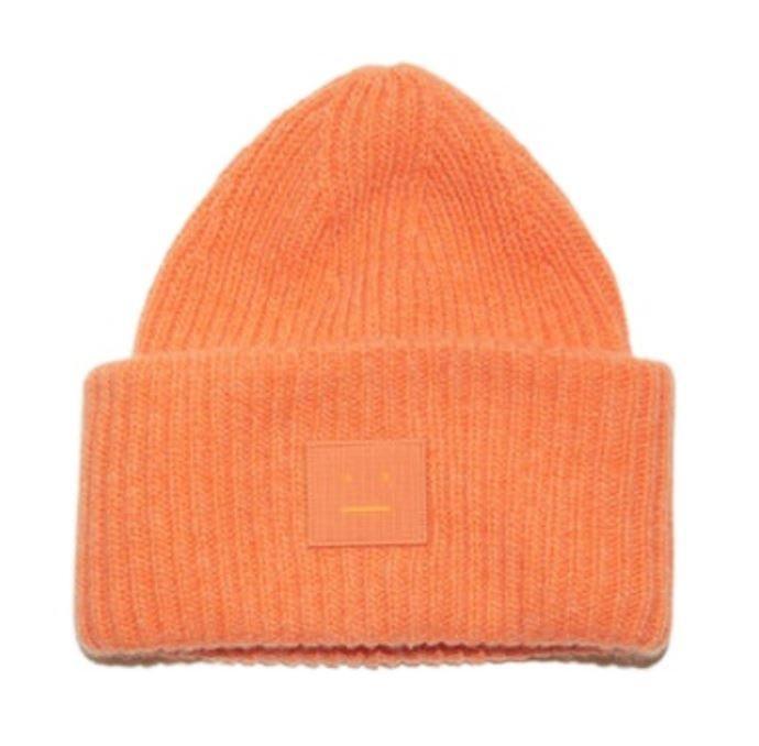 Acne Studios Face Logo Patch Rib-knit Beanie - Men - Piano Luigi