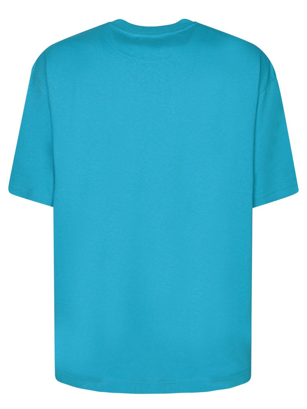 Acne Studios Front Logo Light Blue T-shirt - Men - Piano Luigi