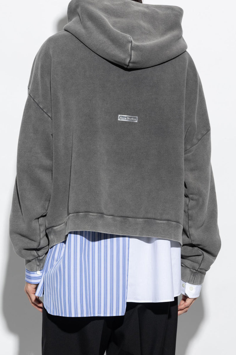 Acne Studios Hoodie With Logo Patch - Women - Piano Luigi