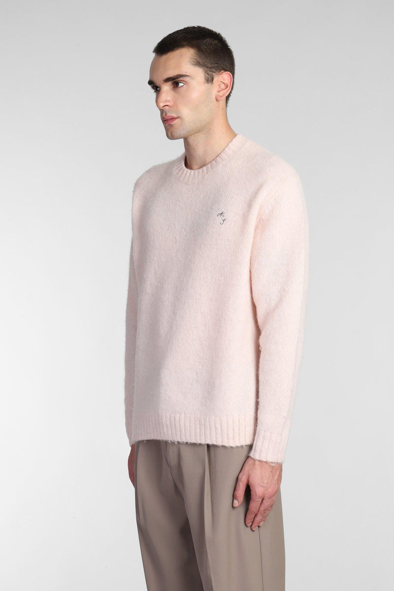 Acne Studios Knitwear In Rose-pink Wool - Men - Piano Luigi