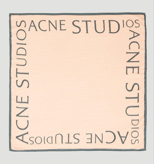 Acne Studios Logo Printed Square-shaped Scarf - Women - Piano Luigi