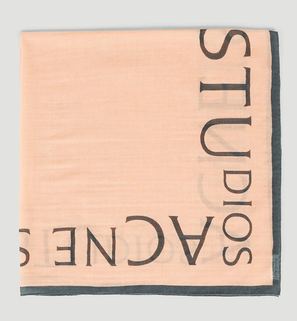Acne Studios Logo Printed Square-shaped Scarf - Women - Piano Luigi