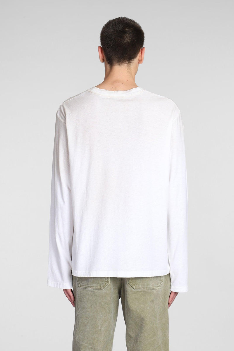 Acne Studios Logo T-shirt T-shirt In White Cotton - Men - Piano Luigi