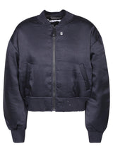 Acne Studios Nylon Black Bomber Jacket - Women - Piano Luigi