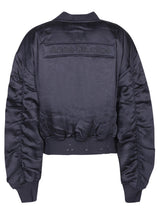 Acne Studios Nylon Black Bomber Jacket - Women - Piano Luigi